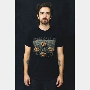 KINGS OF LEON Black WALLS Rock Band Tour T Shirt Tee Top Mens Size Small